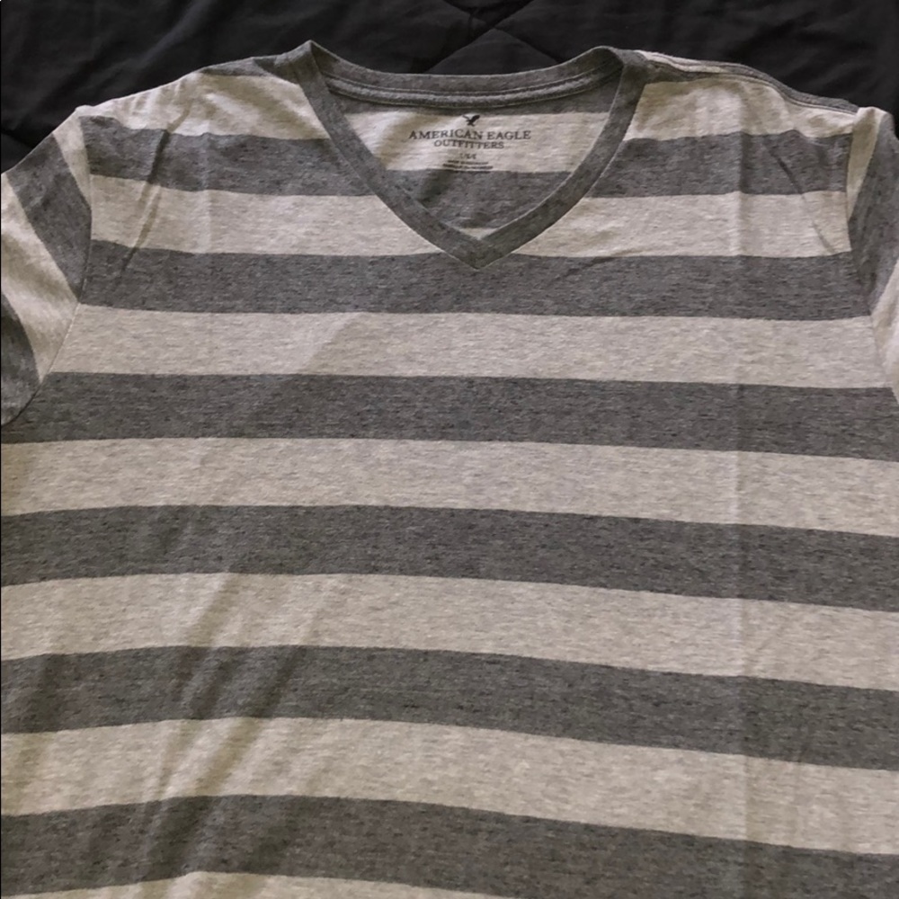 Gray Striped T-shirt